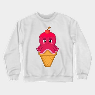 Octopus Waffle ice cream Cherry Crewneck Sweatshirt